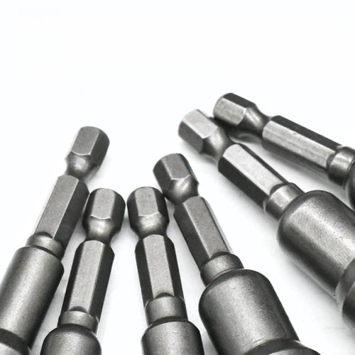 10 PCS 1/4" Hex Shank Magnetic Power Nut Driver Bit Sets, 1/4 inch Quick Change Socket Nut Driver Bit Magnetic