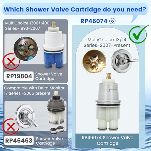 RP46074 Shower Cartridge Compatible with Delta 13/14 Series - 2 Pack