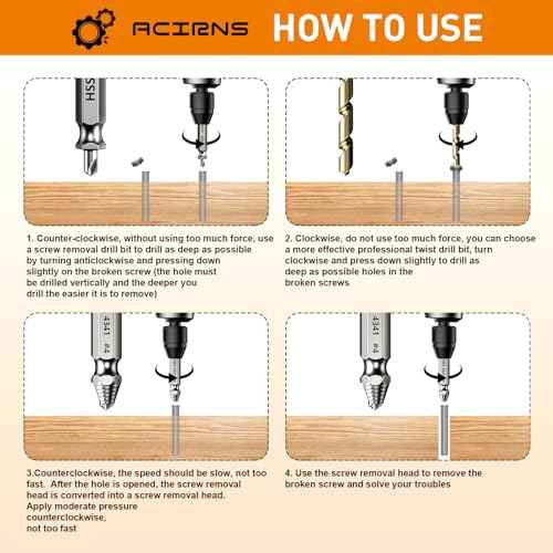 Gifts for Men,9 Pcs Damaged Screw Extractor Set,White Elephant Gifts for Adults Dad,Christmas Stocking Stuffers for Adults Men Him,Cool Stuff Gadgets for Removing Stripped Broken Screws,Mens Gifts