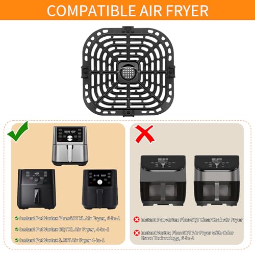 GXF 6QT Air Fryer Grill Plate Replacement Tray for Instant Pot Vortex Plus 6QT XL 5.7QT 6-in-1 (Variation: 6QT for Instant Vortex)