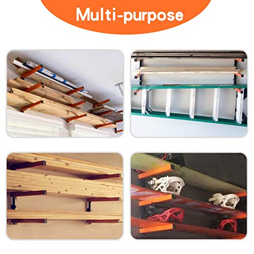 Ultrawall 4-Pack Wall Mount Wood Organizer & Lumber Storage Rack with 3 Levels
