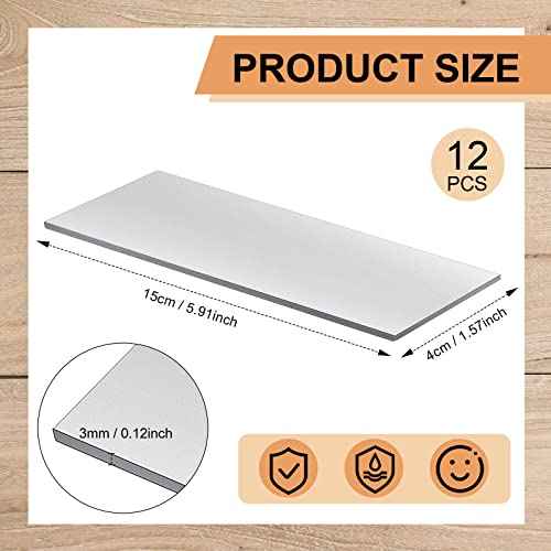 Zonon 12 Pieces Welding Coupons for Training (1-1/2 x 6) Welding Kit 11 Gauge Mild Steel Plate DIY Tig Equipment for Mig Stick Brazing Gas