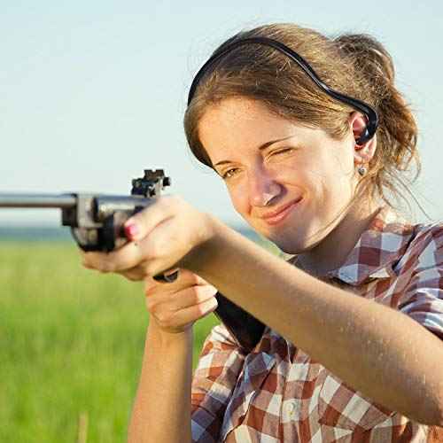 BBTO Banded Earplugs for Shooting Range Band Ear Plugs Lightweight Silicone Earplugs for Hearing Protection, Noise Reduction, Work, Construction, Sleeping, Concerts, Sports Racing(Orange,4 Pcs)