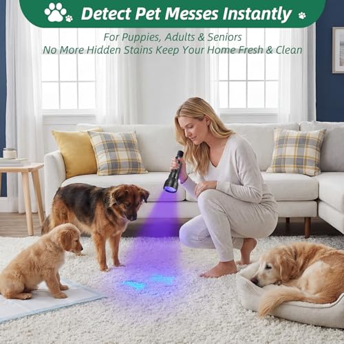ESCO LITE 51 LED UV Black Light for Pet Urine Detection & Stain Inspection