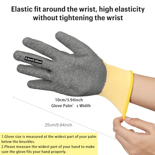 Electrical Insulated Gloves,400V High Voltage Resistance Electrician Gloves,Anti-slip Rubber,Work Gloves