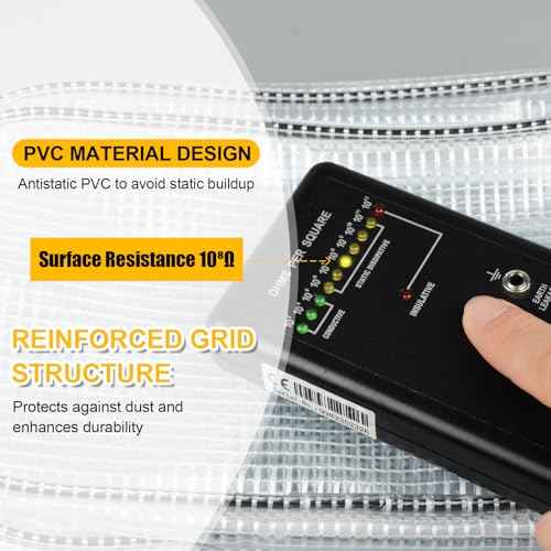 10.6 Inch Fanny Pack Tool Bag -Transparent & Anti-static Cleanroom Waist Pack Belt Bag for Work and Travel