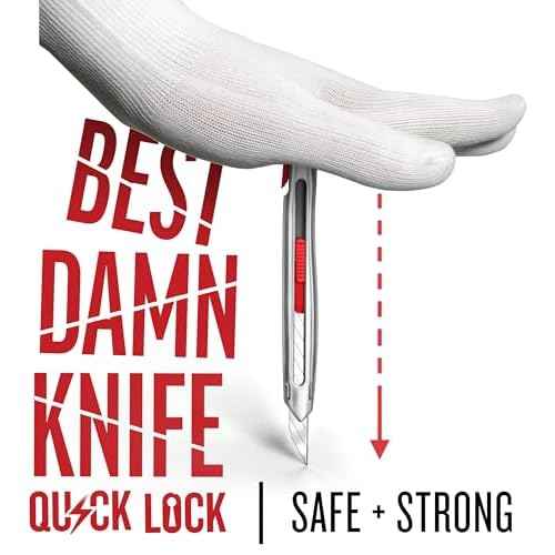 VViViD Best Damn Knife Quick Lock, Heavy Duty Precise Utility Blade, Quickest Safety Lock, 11, 9mm Blades