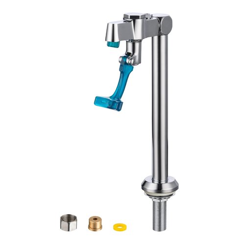 Phivan Glass Filler Faucet Deck Mount 9 Inch Push-Back Drinking Water Filling Faucets with Adjustable Flow, Brass, G1/2" Male Shank Commercial Faucet for Bar, Diner, Kitchen, Restaurants & Coffee