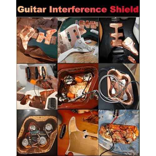 Copper Tape 1Inch x 50 Feet Double Conductive Metal Foil Adhesive Tape for EMI/RFI Shielding, DIY Crafts, Grounding, Stained Glass, Garden, Solder Paper Circuit, Guitar Interference Shield, Duct Wrap