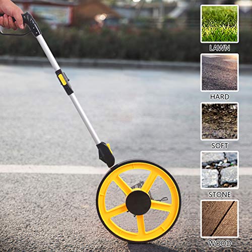 Zozen Distance Measuring Wheel, Imperial, 40in Foldable, LCD Display