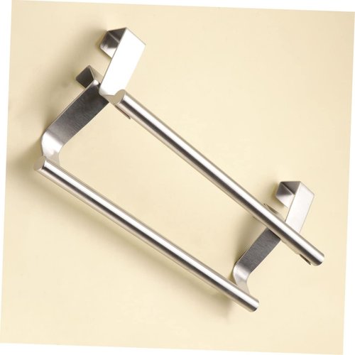 Holibanna 2Pcs Stainless Steel Towel Organizer Holder Multifunctional Storage Rack for Bathroom and Kitchen Nail Design and Convenient Towel Stand
