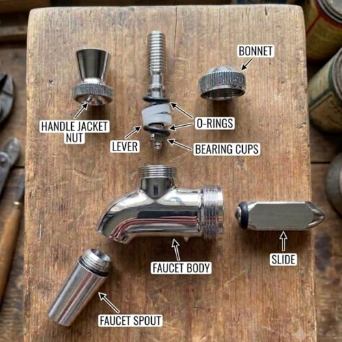 Forward Sealing 304 Stainless Steel Beer Faucet Tap for Kegerator
