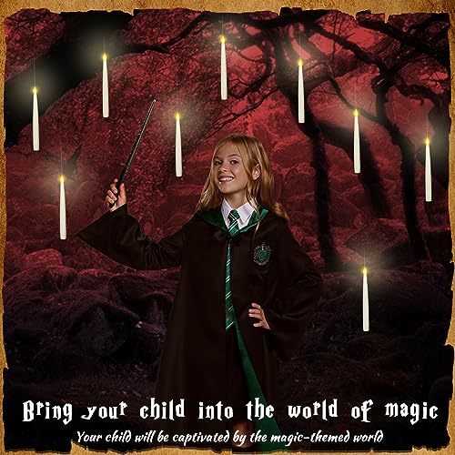 Boribim 20PCS Flameless Floating Candles with Wand Remote for Halloween Decor