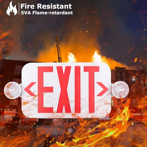 1 Pack Emergency Exit Sign with Battery Backup & LED Lights - UL Certified