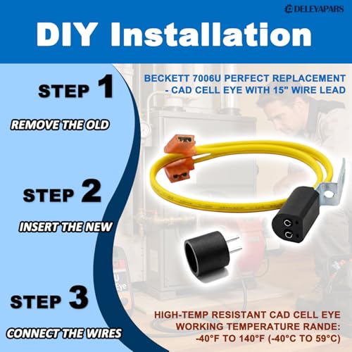 Beckett 7006U Cad Cell Flame Sensor Kit with 15