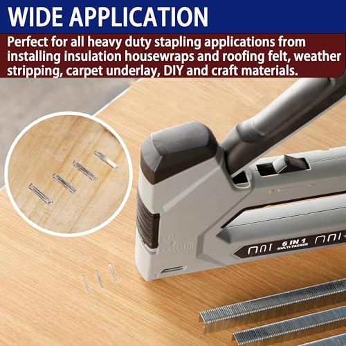 HW HAMWOO T50 Staples 1/4"-9/16" Variety Pack 6720pcs Galvanized 20 Gauge