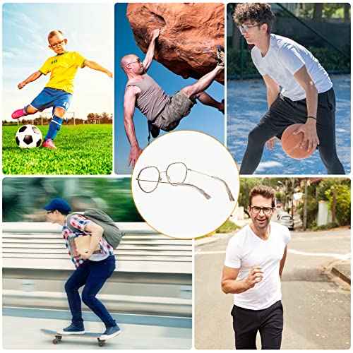 Silicone Eyeglasses Temple Tips Sleeve Retainer, Anti-Slip Elastic Glasses Ear Grip Comfort Eyeglasses Retainers Behind The Ears for Reading Glasses Sunglasses