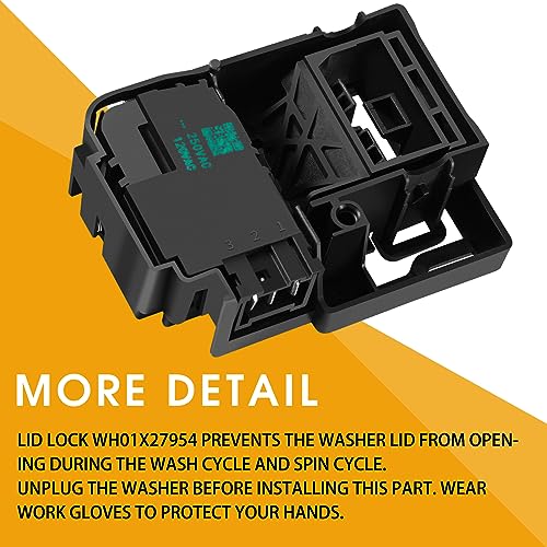 Saiyugty WH01X27954 Washer Lid Lock Switch – GE Hotpoint Compatible Replacement