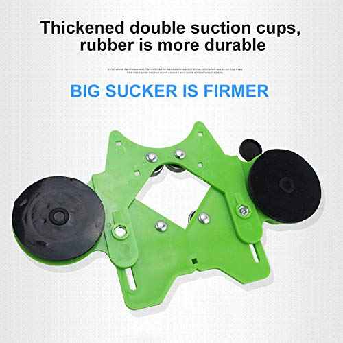 Drill Bit Hole Saw Guide, Adjustable Tile Hole Cutter Centering Locator Holder Jig Fixture for Ceramic,Tile,Glass(Orange)(Color:Green)
