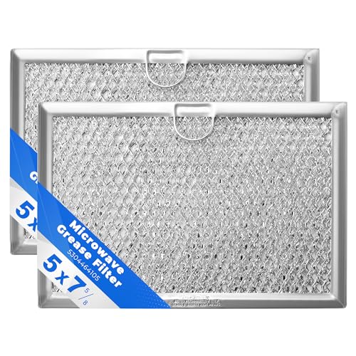 TOMOON 5304464105 Microwave Grease Filter – 2 Pack, Reusable Aluminum Vent Filter