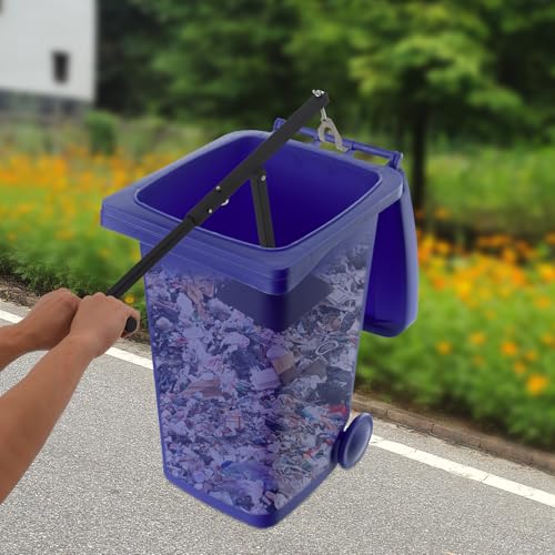 Manual Trash Compactor with Adjustable Height, Portable Waste Press for Kitchen & Office