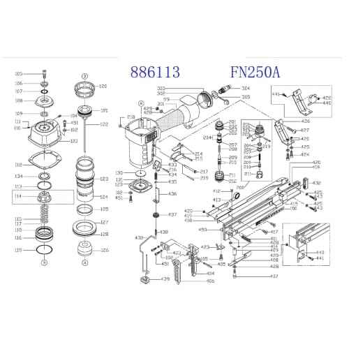 886113 Piston Bumper for Porter Cable