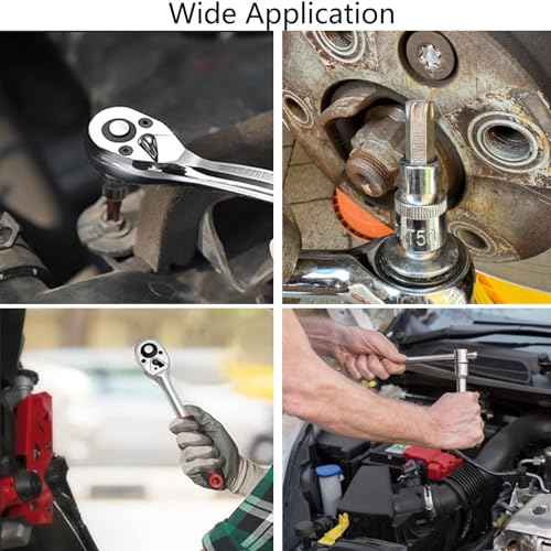 TOP-VIGOR 2Pcs 1/4-inch Drive E10 External Torx Shallow Socket, Cr-V Drive Socket Steel for Auto Repairing and Household