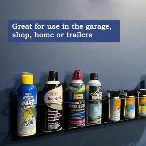 Spray Can Holder Organizer Aerosol Can Rack Wall Mount Spray Paint Storage Fit For Garage And Workspace (Pack of 2)