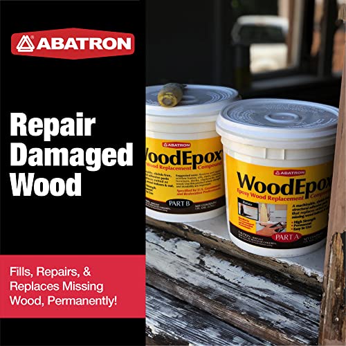 Abatron WoodEpox Kit 12 oz - Structural Wood Filler & Repair Epoxy