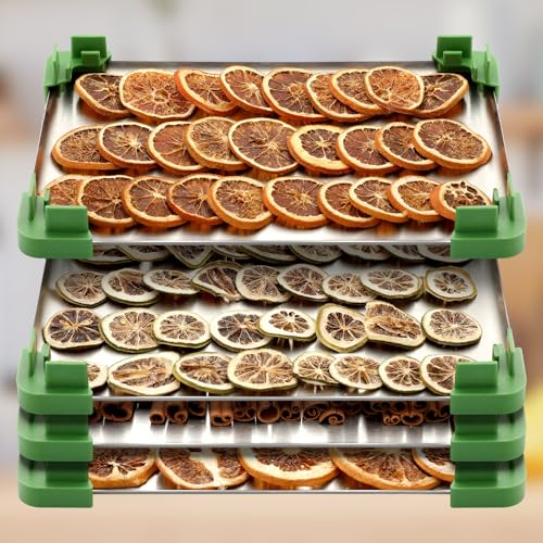 Briwooody 16 Pcs Green Tray Stackers for Harvest Right Freeze Dryer
