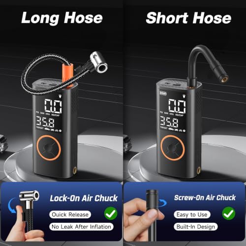 OlarHike Portable Tire Inflator & Air Compressor with USB Power Bank