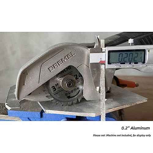 3Pack 3 Inch 24T Carbide Circular Saw Blade for Cuts Woods, Plastic, PCV, Acrylic, Aluminum, 7/16" Arbor Compatible with All Dremel Saw-MAX, Ultra-Saws, RotoZip Saws, Rigid 3" Multi-Material Saw