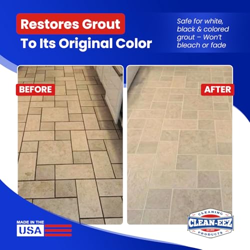 Clean-eez Heavy-Duty Grout Cleaner 2 Pack with Stand-Up Brush - 32 oz