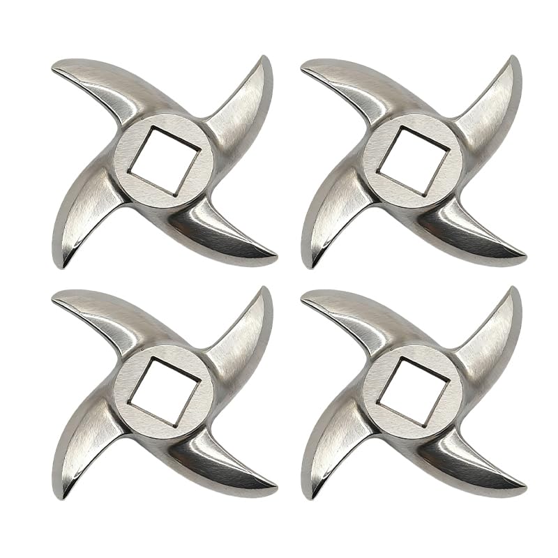 4-Pack #12 Meat Grinder Blades - 0.49