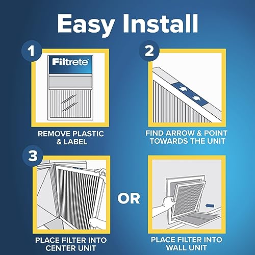 Filtrete 20x25x1 MERV 5 HVAC Air Filter 6-Pack, Fits Furnace & AC