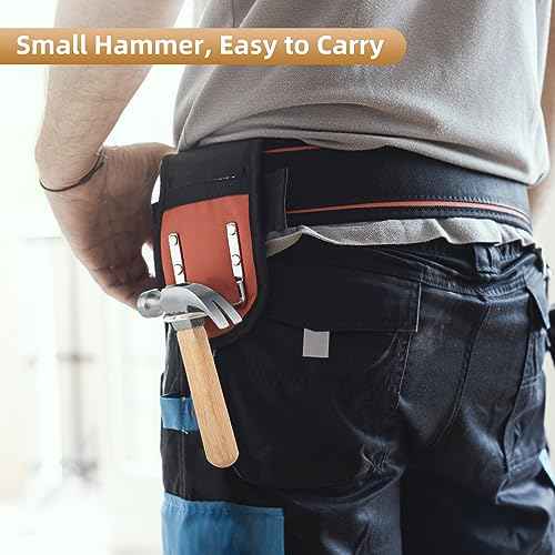 Claw Hammer With Wood Handle and Steel Head, 8 OZ Small for House & DIY