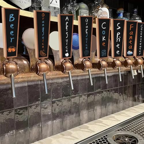 2PCS Beech Beer Tap Handle Keg Handle 3/8"-16 UNC Keg Tap Handle with Pens