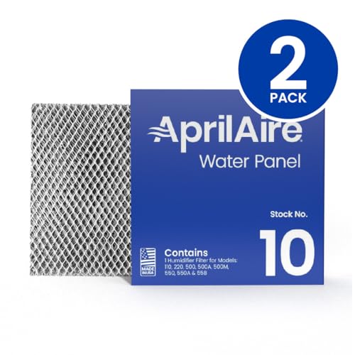 AprilAire 10 Water Panel Humidifier Filter Replacement (2-Pack) for Model 110, 220, 500/550 Series