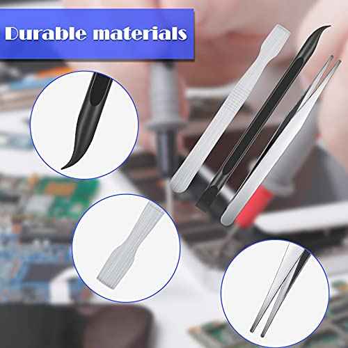 9 Pcs Plastic Scraper Crevice Cleaning Tool Ticket Scratcher Tool Carbon Fiber Non-scratch Scraper for Removing Stickers, Labels, Oil Stains, Food, Dirt