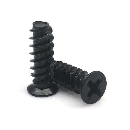 100X Black Silver KB4*8/10/12mm KB5*10/12/15mm PC Case Cooler Cooling Fan Flat Countersunk Phillips Head Mount Screw Computer A TREXCFGH(Black,M4x8mm)