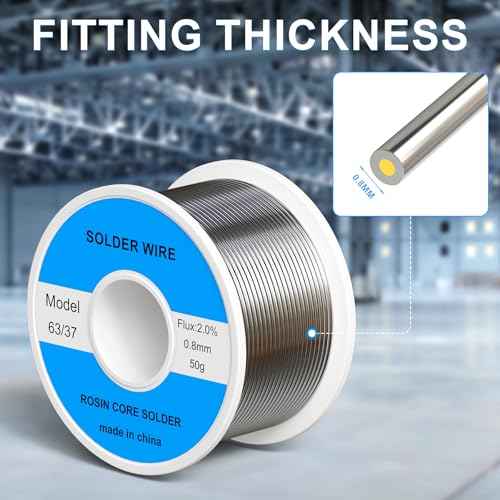 63/37 Tin Lead Rosin Core Solder Wire Ideal for Circuit Boards & Electrical Repairs