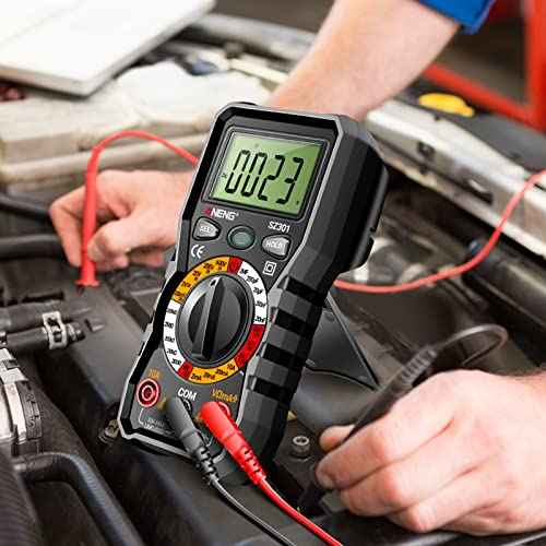 ANENG Digital Multimeter with Case,DC AC Voltmeter,Ohm Volt Amp Meter,Measures Voltage,Current,Resistance,Continuity,Diodes,Electric Tools for Househould Outlet,Automotive Battery Test