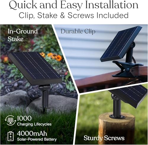 Brightech Ambience Pro Solar String Lights 27ft - Waterproof Outdoor Edison LED