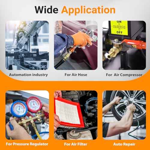 14 Pcs Brass Quick Connect Hose Fittings, Premium Air Hose Fittings, Coppering 1/4" Air Hose Fittings, Lightweight Air Compressor Quick Connect Fittings