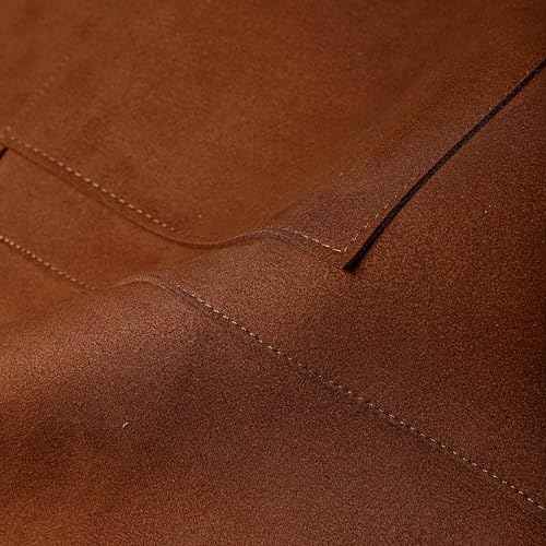 Flame Retardant And Waterproof 6 Pockets Leather Tool Apron for Outdoor Woodwork, Grilling, Kitchen, Unisex,24'' X 36''