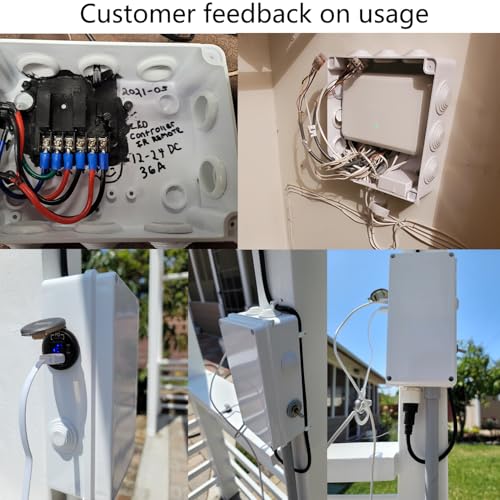 LuSumtly 5.9 x 4.3 x 2.8 Inch Waterproof Electrical Junction Box IP65 Black