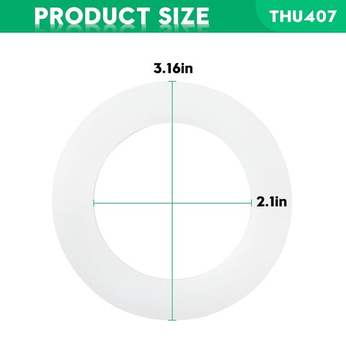THU407 Seal Gasket for Drain Valve for Most TOTO Toilets,Compatible with TOTO CST854ET,THU440-A,THU451,10A-A,thu824-a, thu825, THU 825–a,THU826-A,Silicone Seal for TOTO Toilet Parts & Repair 3pack