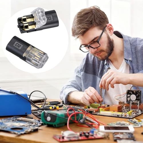 20 Pack Double Wire Plug-in Connectors for 18-22AWG Electrical Wiring