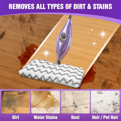 NXPPYY Steam Mop Replacement Pads for Shark S3501/S3601 - 3 Pack Stripe (Stripes)