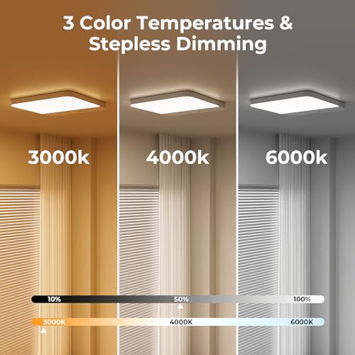 FULEN Rechargeable Motion Sensor Ceiling Light 1 Pack White No Wiring
